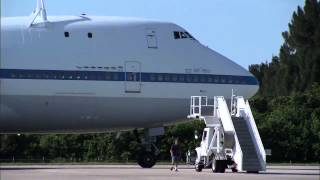 NASA Shuttle Carrier Aircraft Arrives at Kennedy Space Center [upl. by Jedd]