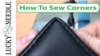 How To Sew Square Corners  90 Degree Corners  Upholstery Basics [upl. by Eiramnaej]