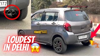 Delhi की पहली LOUDEST CELERIO 🔥😱 pops and bangs  valvetronic exhaust in celerio cng  Vishuroy [upl. by Perceval247]