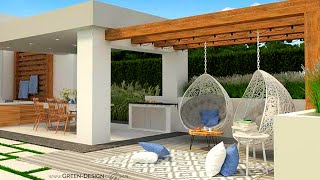 200 Backyard Patio Design Ideas 2024 Rooftop Garden Landscaping ideas House Exterior Terrace Design [upl. by Shannan78]