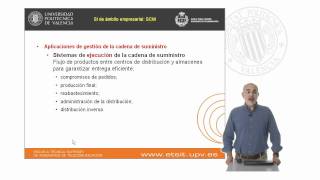 Sistemas de información de soporte a la gestión de la cadena de suministro SCM   UPV [upl. by Alf]