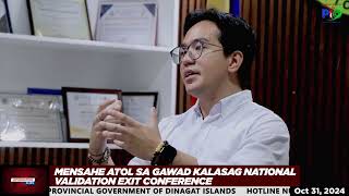 MENSAHE ATOL SA GAWAD KALASAG NATIONAL VALIDATION EXIT CONFERENCE [upl. by Hayne]