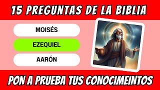 ¿Cuánto sabes sobre la Biblia 15 Preguntas para Descubrir tus Habilidades [upl. by Lertnom]