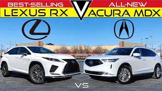 BEST SELLER BATTLE  2022 Acura MDX vs 2021 Lexus RX 350 Comparison [upl. by Onaicnop]