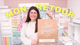 MON RETOUR  HAUL SCRAPBOOKING [upl. by Kally]