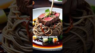 Japanese Niku Soba Recipe Savory Beef with Cold Soba Noodles For Recipe Click HereShow More [upl. by Ahsaele]