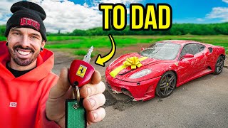 I REBUILT A WRECKED FERRARI THEN GAVE IT TO MY DAD [upl. by Esirahs39]