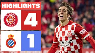 GIRONA FC 4  1 RCD ESPANYOL I RESUMEN LALIGA EA SPORTS [upl. by Akemet862]