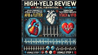 TachyarrhythmiasAtrial fibrillation amp flutterVentricular tachycardia amp fibrillationUsmle step 1 [upl. by Anitsrhc956]