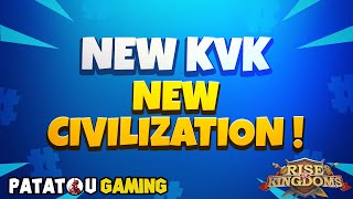 A NEW CIVILIZATION amp NEW KVK  RISE OF KINGDOMS [upl. by Mlohsihc]