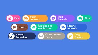 Practical German Words amp Phrases Animals A1 A2 B1 B2 C1 C2 [upl. by Enirhtak]