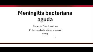 Meningitis bacteriana aguda [upl. by Medor214]