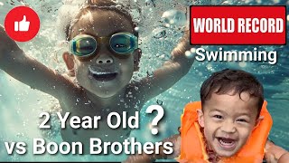 World Record Swimming 2 Year Old vs Boon Brothers [upl. by Gianina241]