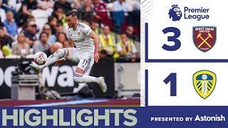 HIGHLIGHTS WEST HAM UNITED 31 LEEDS UNITED  PREMIER LEAGUE [upl. by Janenna]