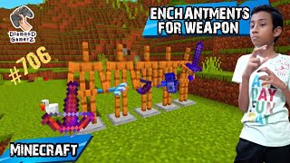 Vlog 706 Minecraft Ultimate Weapon Enchantments Guide 🗡️💣🔥🎯️🔮 [upl. by Eidualc]