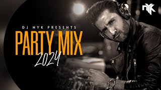 DJ NYK  New Year 2024 Party Mix  Yearmix  Non Stop Bollywood Punjabi English Remix Songs [upl. by Dlared]