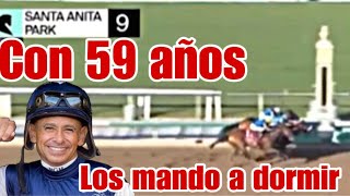 INCREÍBLE carrera en Santa Anita Park CAMBIA TODO CALIFORNIA CROME 2024 caballos [upl. by Ytirahc]