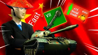 Chinese fast tonk  World Of Tank Blitz [upl. by Saoj384]