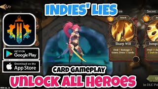 Indies Lies  Unlock All Characters  Strategy Card Gameplay [upl. by Titania160]