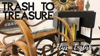 TRASH TO TREASURE  Upcycled Home Decor  Recycle  DIY  Elysia English  Dump Dive  Thrifting [upl. by Oona]