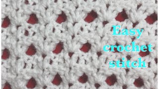 Easy crochet fan stitch for baby blankets and more 98 [upl. by Rora]