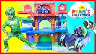 PJ Masks Headquarters Playset with Catboy Gekko and Owlette [upl. by Atila449]