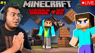 CAN I SURVIVE MINECRAFT HARDCORE  1 [upl. by Basso102]