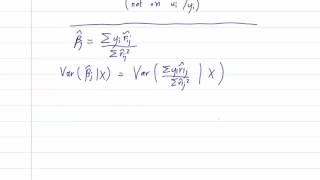 ECO375F  41  Multiple Linear Regression Conditional Variance [upl. by Trixie]