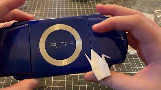 PSP 1000 unboxing RARE blue [upl. by Yelroc]