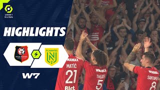 STADE RENNAIS FC  FC NANTES 3  1  Highlights  SRFC  FCN  20232024 [upl. by Lashar]