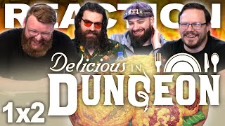 Delicious in Dungeon 1x2 REACTION quotRoast BasiliskOmeletteKakiagequot [upl. by Karil]