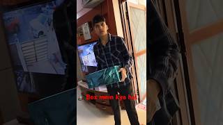 Box mein kya hai  😮 Sourav bhai ke liye gift souravjoshivlogs reaction unboxing vlog shorts [upl. by Dj127]