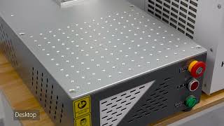 Height adjustable desktop UV laser marking machine [upl. by Atnwahsal191]