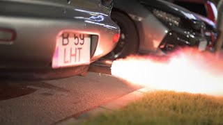 Mazda RX7 2Step Exhaust Flames [upl. by Ttemme]