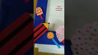 DIY Selfie Frame with cardboard for students 🤗My creativity at school creativity viralshort [upl. by Alveta]