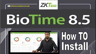 ZKteco Bio Time 85 Installation how to Guide Urdu Tutorial [upl. by Zehcnas]