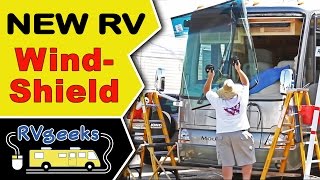 Motorhome Windshield Replacement — Installing New RV Glass [upl. by Yancey]