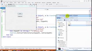 How to Create and Extract ZipFile in VB NET 2012 [upl. by Millhon25]