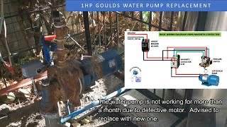 1HP GOULDS WATER PUMP REPLACEMENT [upl. by Esej]