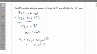 2 1 Arithmetic Sequence Ex 1 [upl. by Fatima]