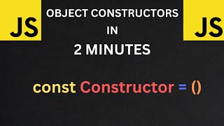 JS Object Constructors in 2 Minutes [upl. by Dace]