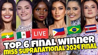 LIVE Miss Supranational 2024 Final TOP 6 Winner Congratulations Candidates Philippines🇵🇭 [upl. by Anela283]