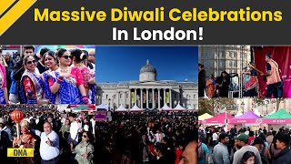 10000 People Celebrate Diwali In London  Diwali In UK  Diwali 2024  DNA India News [upl. by Ariaz]