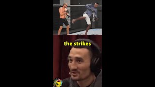 Max Holloway learned his spinning back kick from the video game 🤔 shorts [upl. by Ainatit]