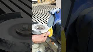 use a grinder to straighten the sharpening disk [upl. by Terrag282]