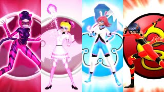 【MMD】Miraculous ☆ Tigress Pigella Bunnix Ryuko Transformations「New costumes FANMADE」 [upl. by Akila]