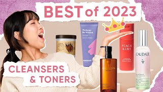 🥇 THE BEST OF 2023 CLEANSERS amp TONERS 🥇 pt1 [upl. by Landan]