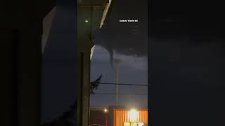 Rare tornado spotted in Evansville Wisconsin on February 8 2024 shorts [upl. by Upton683]