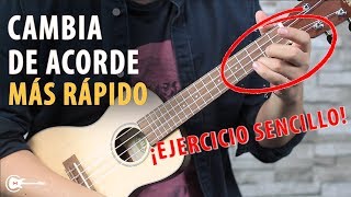 ¡MEJORA TU CAMBIO DE ACORDES con este SENCILLO EJERCICIO  Tutorial UKULELE [upl. by Incrocci350]