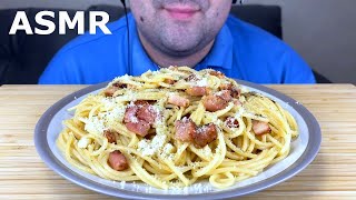 ASMR Homemade Spaghetti Carbonara  Recipe Pasta Eating amp Cooking Mukbang [upl. by Anabelle]